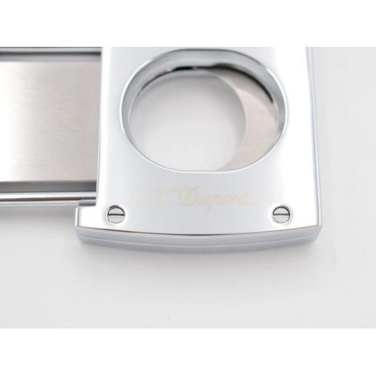 S.T. Dupont Cigar Universe - dupla pengés és ék szivarvágó - króm