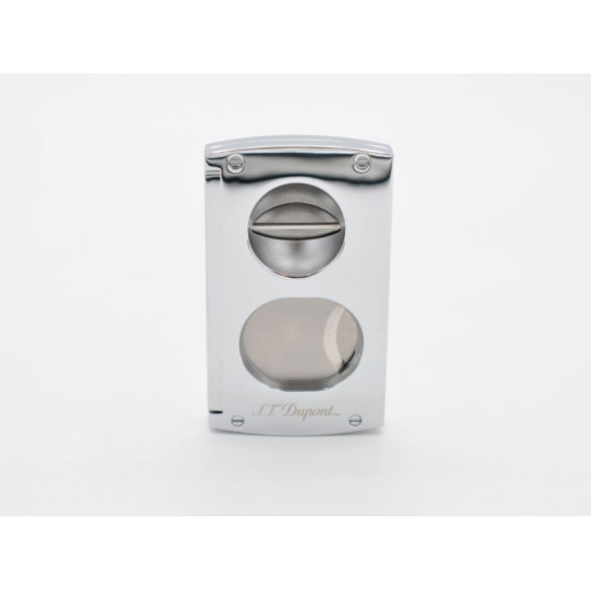 S.T. Dupont Cigar Universe - dupla pengés és ék szivarvágó - króm
