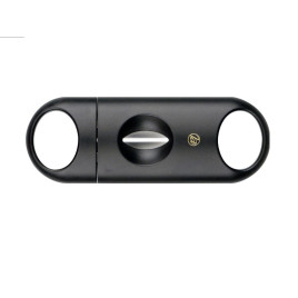 Padonio ék (V-cut) szivarvágó, fekete, nemesacél pengével