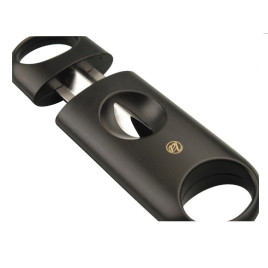 Padonio ék (V-cut) szivarvágó, fekete, nemesacél pengével