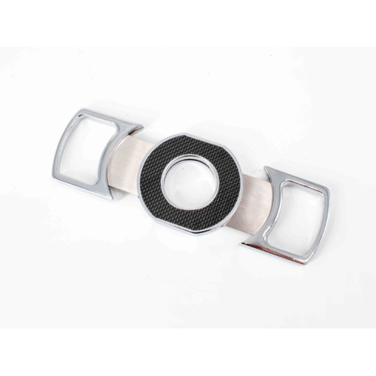 Passatore kétujjas szivar vágó nemesacél, króm/carbon - TIE Advanced x1