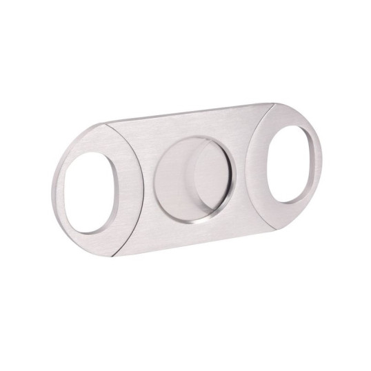 Ovális formájú rozsdamentes acél, dupla pengés szivarvágó 