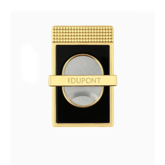 S.T. Dupont CC Slim szivarvágó fekete lakkal, aranyszínű bevonattal