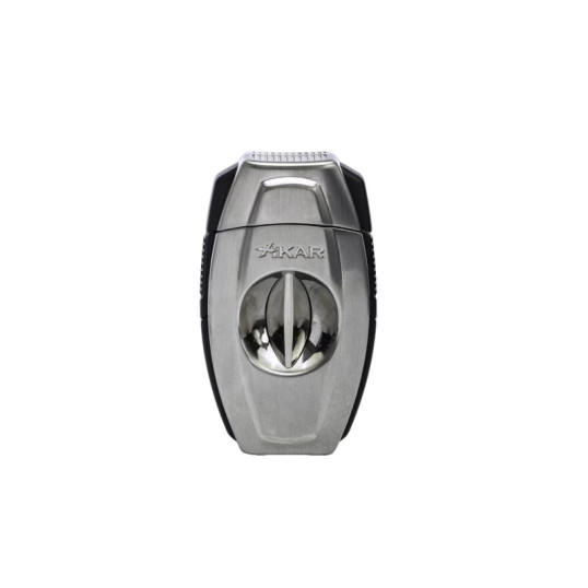 Xikar Flip Dual Cutter dupla pengés szivar és ékvágó 64-es szivar gyűrű méretig - Szálcsiszolt króm