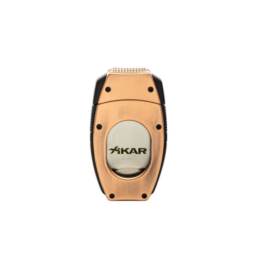Xikar Flip Dual Cutter dupla pengés szivar és ékvágó 64-es szivar gyűrű méretig - Bronz színű