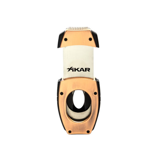 Xikar Flip Dual Cutter dupla pengés szivar és ékvágó 64-es szivar gyűrű méretig - Bronz színű