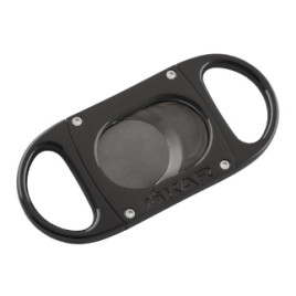 Xikar M8 Metal Body Cutter Black on Black dupla pengés guillotine szivarvágó – fém vázzal, nagy méretű szivarokhoz