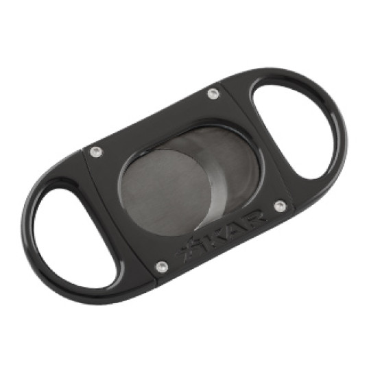 Xikar M8 Metal Body Cutter Black on Black dupla pengés guillotine szivarvágó – fém vázzal, nagy méretű szivarokhoz