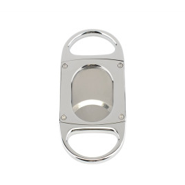 Xikar M8 Metal Body Cutter, Chrome Silver, dupla pengés guillotine szivarvágó – fém vázzal, nagy méretű szivarokhoz