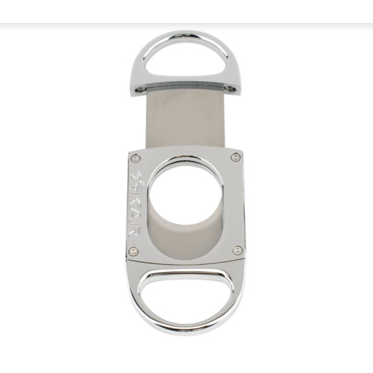 Xikar M8 Metal Body Cutter, Chrome Silver, dupla pengés guillotine szivarvágó – fém vázzal, nagy méretű szivarokhoz