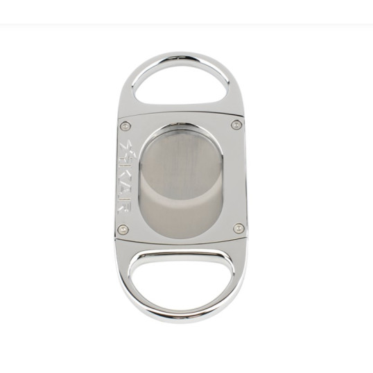 Xikar M8 Metal Body Cutter, Chrome Silver, dupla pengés guillotine szivarvágó – fém vázzal, nagy méretű szivarokhoz