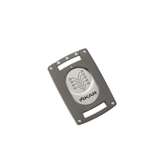 Xikar Ultra Slim Gunmetal extra vékony szivarvágó szürke - nagy méretű szivarokhoz is! 