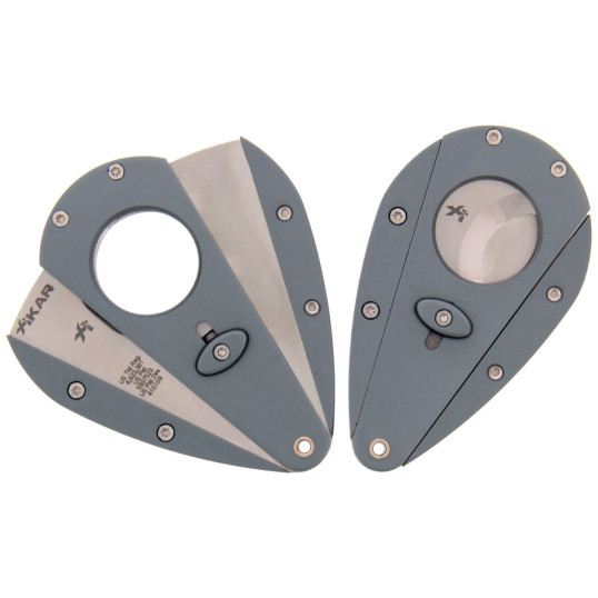 Xikar Xi1 - Titanium dupla pengés szivarvágó, szürkéskék