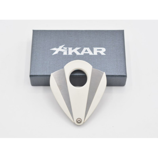 Xikar Xi2 White, dupla pengés csepp alakú szivarvágó - fehér