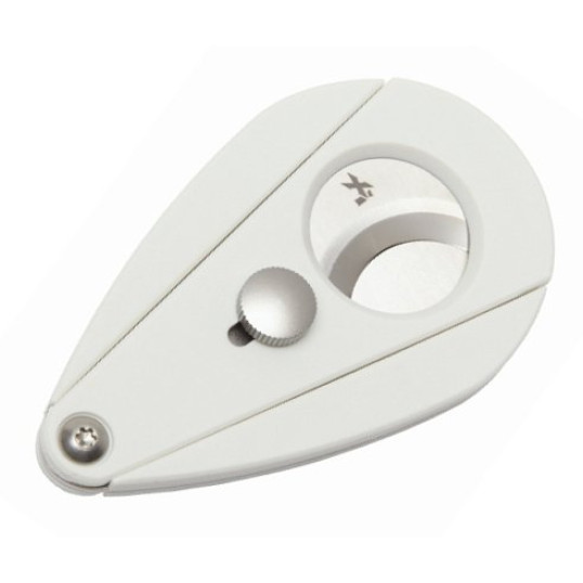 Xikar Xi2 White, dupla pengés csepp alakú szivarvágó - fehér