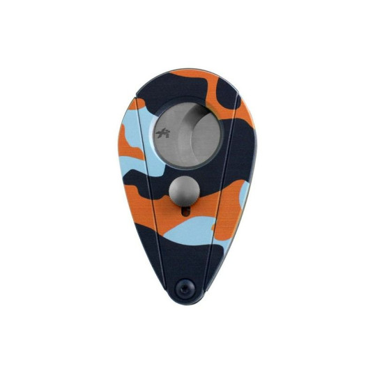 Xikar Xi2 Camo Blue & Orange szivarvágó – terepmintás, dupla pengés, 60 gyűrűméretig