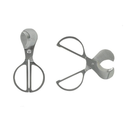 Szivarvágó olló 9,7 cm hosszú, króm színű - Atomic