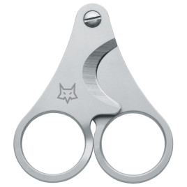 Fox márkájú rozsdamentes acél szivarvágó olló - Kétujjas - Nabucco