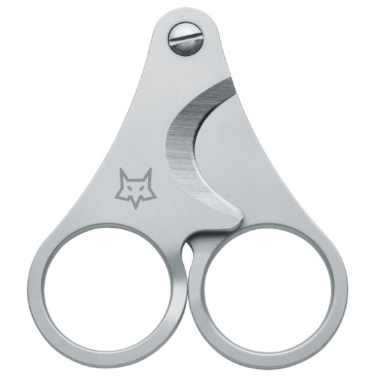 Fox márkájú rozsdamentes acél szivarvágó olló - Kétujjas - Nabucco