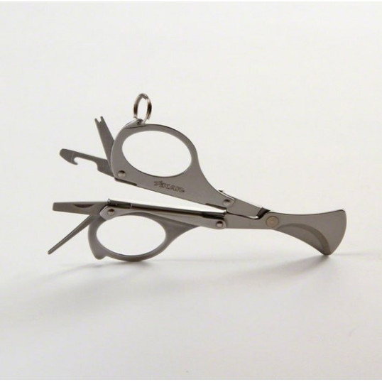 Xikar MTX Multi-Tool nemesacél szivar vágó olló, praktikus szivaros kiegészítőkkel - króm