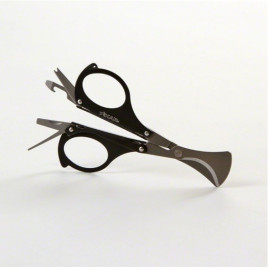 Xikar MTX Multi-Tool nemesacél szivar vágó olló, praktikus szivaros kiegészítőkkel - matt fekete