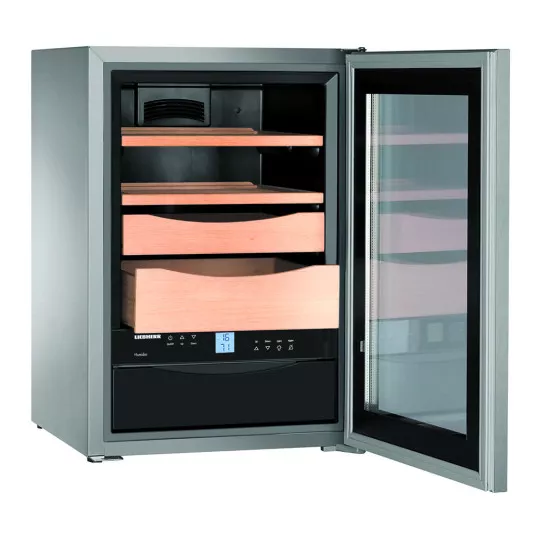 Liebherr szivar hűtő humidor ZKes 453 nemesacél borítással 150 szivar részére - Prémium minőség