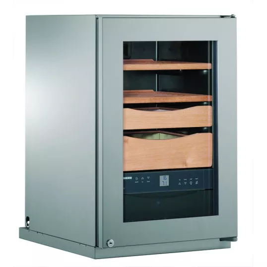 Liebherr szivar hűtő humidor ZKes 453 nemesacél borítással 150 szivar részére - Prémium minőség
