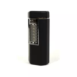 Xikar Meridian Matte Black - Gunmetal Soft Flame szivaros öngyújtó nagy méretű szivarokhoz is - matt fekete