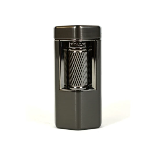 Xikar Meridian Gunmetal Soft Flame szivaros öngyújtó nagy méretű szivarokhoz is - sötét szürke - Meridian