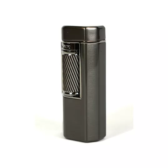 Xikar Meridian Gunmetal Soft Flame szivaros öngyújtó nagy méretű szivarokhoz is - sötét szürke