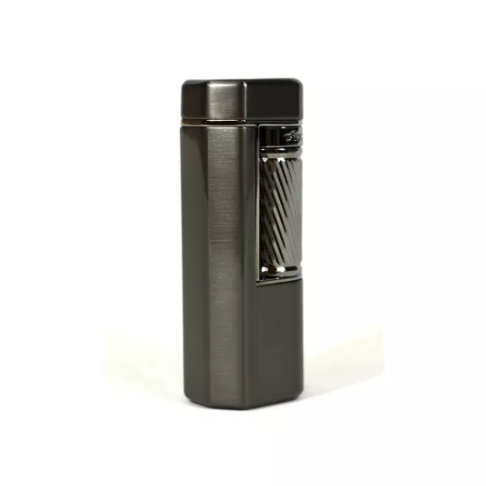 Xikar Meridian Gunmetal Soft Flame szivaros öngyújtó nagy méretű szivarokhoz is - sötét szürke