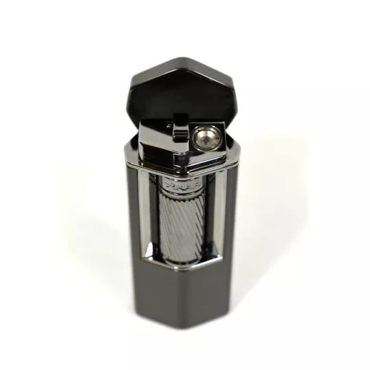 Xikar Meridian Gunmetal Soft Flame szivaros öngyújtó nagy méretű szivarokhoz is - sötét szürke