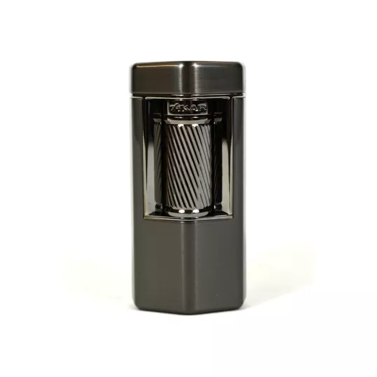 Xikar Meridian Gunmetal Soft Flame szivaros öngyújtó nagy méretű szivarokhoz is - sötét szürke