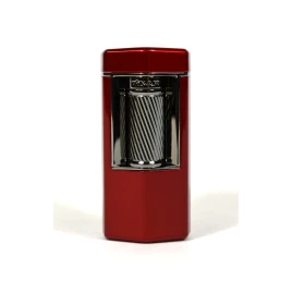 Xikar Meridian Red Soft Flame szivaros öngyújtó nagy méretű szivarokhoz is - vörös
