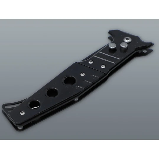 Fekete rugós zsebkés – 24 cm