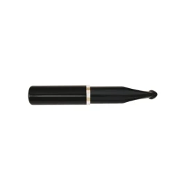 Denicotea Automatic Schwarz-Sattel Diamantschnitt cigaretta szipka fekete ezüst színű gyűrűvel – 78 mm