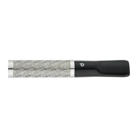 Denicotea cigaretta szipka ezüst geometriai mintával, lakkozott felülettel, slim adapterrel – 69 mm