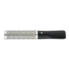 Denicotea cigaretta szipka ezüst geometriai mintával, lakkozott felülettel, slim adapterrel – 69 mm
