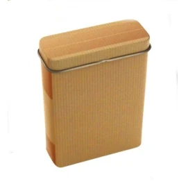 Fém cigarettatárca kartondoboz mintával, 20 szál cigarettának