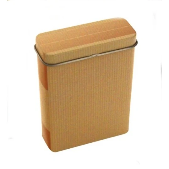Fém cigarettatárca kartondoboz mintával, 20 szál cigarettának