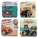 Gentelo fém cigaretta tárca 20 szál cigarettának - Tires shop & Service mintával