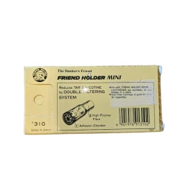 Friend Holder MINI cigarettaszipka ezüst/fekete + 6 db szűrőbetét