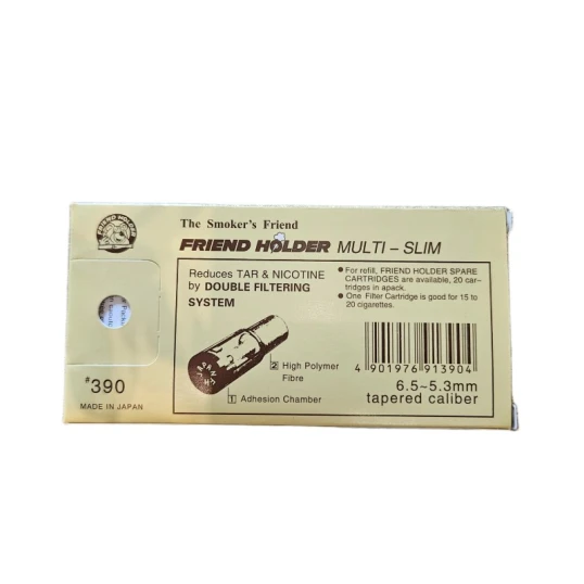 Friend Holder MULTI-SLIM cigarettaszipka arany/fekete + 6 db szűrőbetét