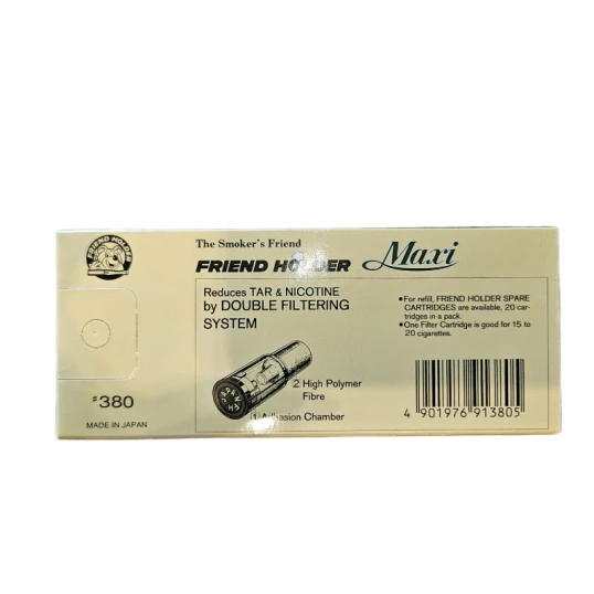 Friend Holder MAXI cigarettaszipka fekete/arany + 6 db szűrőbetét