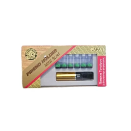Friend Holder MINI SLIM cigarettaszipka arany/fekete + 6 db szűrőbetét