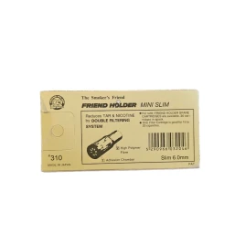 Friend Holder MINI SLIM cigarettaszipka arany/fekete + 6 db szűrőbetét