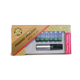 Friend Holder MINI SLIM cigarettaszipka ezüst/fekete + 6 db szűrőbetét