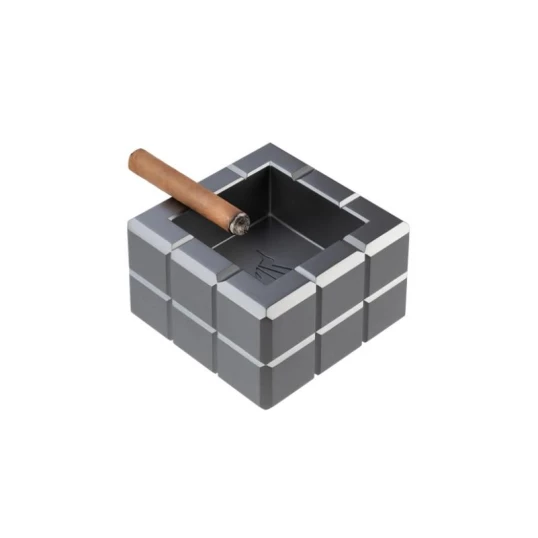 Colibri Heritage Cube Charcoal szivar hamutartó - Fekete színű