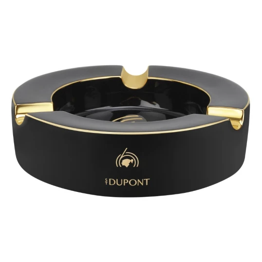 S.T. Dupont Cohiba 60th Anniversary XL porcelán szivar hamutartó – fekete, 3 szivar részére