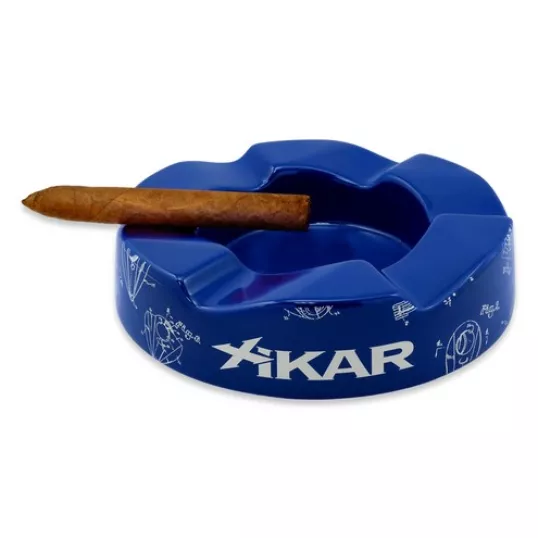 Xikar Wave mintás kerámia szivar hamutartó 6 szivar - kék